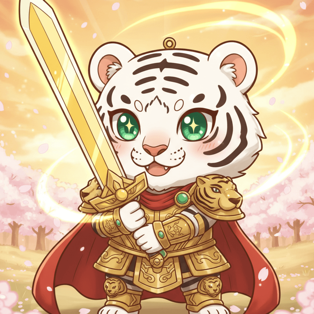 🐯 황금 백호 — 전사 전용, 근력 ×2, 레이드 데미지 +20%